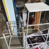 چهار پایه فلزی و قفسه ایستاده جدید و قدیم