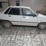 پراید مدل 90 بی رنگ ولی شاسی ترک جوش دارد