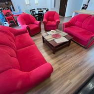 ست مبل هفت نفره تخت خواب دار در حد نو