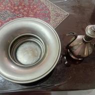 آفتابه ولگن قدیمی 1882 میلادی روسی دو مهره