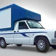 راننده وانت با خودرو مسقف