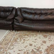 مبل چرم 7 نفره سالم