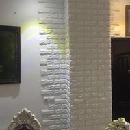 پخش مستقیم دیوارپوش فومی پشت چسبدار طرح آجر سفید و ....