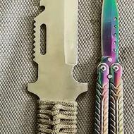 چاقو هفت رنگ پروانه ای، کارد آمریکایی.