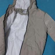 کاپشن زیتونی کمرنگ شمعی پشم شیشه