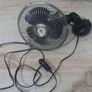 پنکه کوچک فیش فندکی و چسبان شیشه حبابی