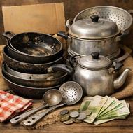 خریدار ظروف روحی و تفلون قدیمی،نقدی ،درب منزل