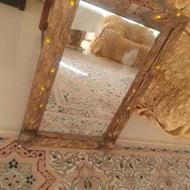 قاب آینه طرح دار با چوب روسی