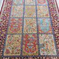 قالیچه دست بافت ابریشم قم 4متری