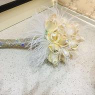 دسته گل رز لمسی لاکچری عروس