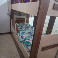 تخت دو طبقه همراه با تشک