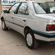 پژو 405 GLX (بنزینی) 1387 نقره‌ای