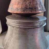 دیگ درب دار آنتیک و دیگچه مسی