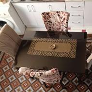 میز نهار خوری 4نفره چوب روس بدون خط و خش