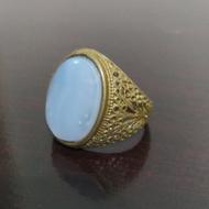 انگشتر طلایی سنگ معدنی نو