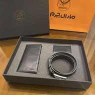 ست کیف و کمربند مارال چرم اکبند هدیه روز پدر