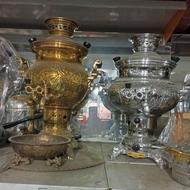 سماور طلایی و چکشی نو