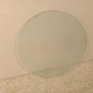 شیشه 10 میل گرد میز 4 نفره عرض 87