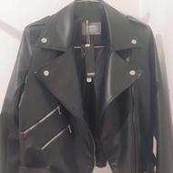 کت چرم مشکی