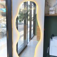 آیینه کافه حکاکی لوگو