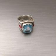 انگشتر توپاز +یاقوت