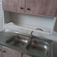 فرصت ویژه: کابینت گالوانیزه با سینک دوقلو و آبچکان –