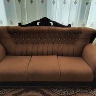 مبلمان 5نفره با میزمیزبان 2 عسلی +ویترین+میزتلفن