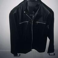 کاپشن چرمی مشکی شیک سایز مدیوم