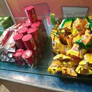 ویترین و محل آجیل شکلات کیک کلوچه انواع لوازم