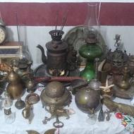 فروش کلی و تکی وسایل قدیمی و عتیقه مسی و برنجی و ....