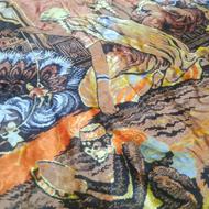 فرش تابلو بزرگ قدیمی وعتیقه نو ازابریشم خالص