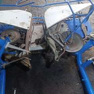 گندم چین پایه کوتاه سه چرخ