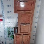 کابینت آشپزخانه آلمینیوم طرح چوب