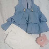 لی دخترانه سارافون با شلوار