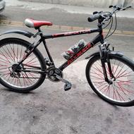 دوچرخه سایز 26 دنده امارک المپیا کاملا سالم و مرتب لوازم نو