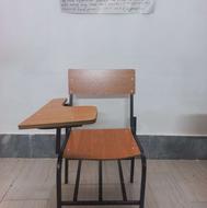 صندلی تک‌نفره امتحانی – تمیز و سالم