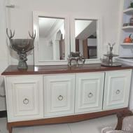 آیینه و کنسول به همراه میز تی وی