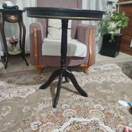 میز گرد چوب راش