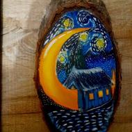 طراحی رو چوب ونگوگ