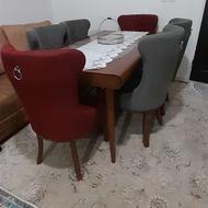 میز نهار خوری 6 نفره کاملا سالم در حد