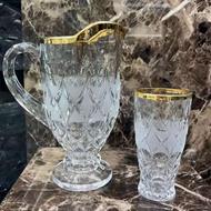 پارچ لیوان لب طلاآنجلیکااصلی