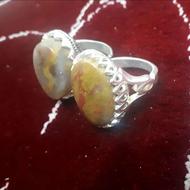 جفت انگشترنقره شجر بکر