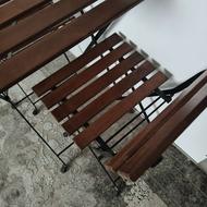 میز و صندلی چوبی دو نفره