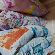 تشک و بالش پنبه ای نو یک جفت