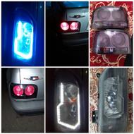 خطر و چراغ جلو اسپرت پرایدی