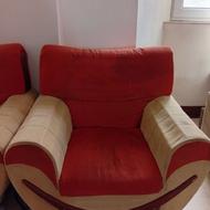 یک دست مبل با چوب کلاف سنگین نراد