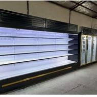 فریزر و یخچال صنعتی پرده هوا درب دار و بدون درب مکعبی جزیره