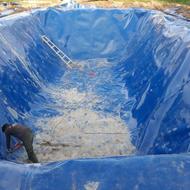 استخر کشاورزی و پرورش ماهی ژئوممبران حرفه ای