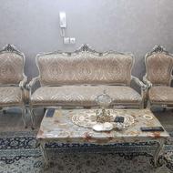 مبل استیل مجلسی 9 نفره همراه میز