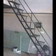 پله اهنی صاف پیچ نرده بالکن مغازه نردبان ساختمان حفاظ دیوار